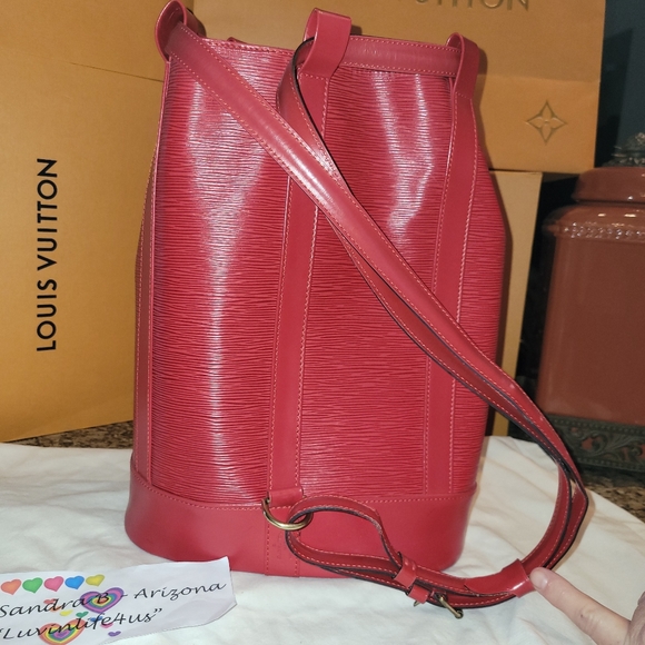 ♥️RARE LOUIS VUITTON EPI RED RANDONNEE PM - COLLECTOR'S CONDITION - Picture 3 of 17